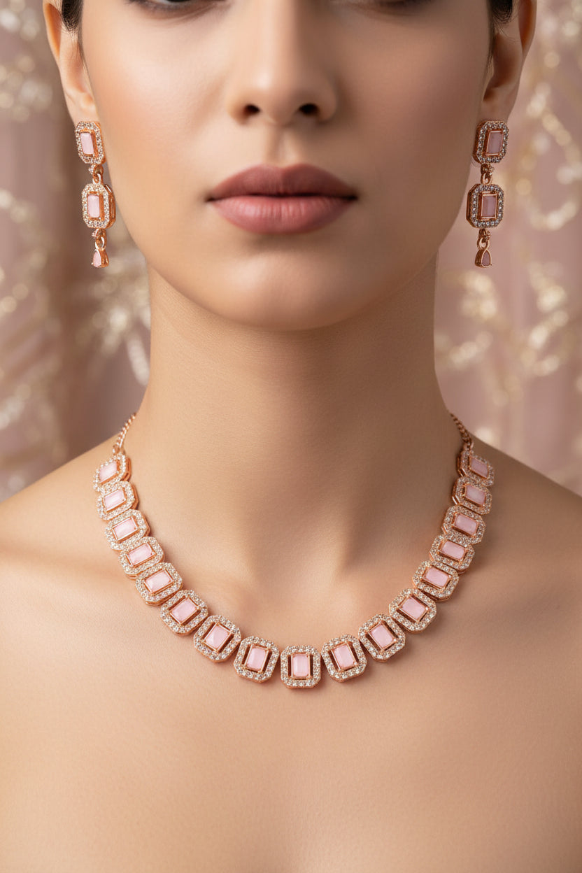 New Tready Rosegold Jewellery Set