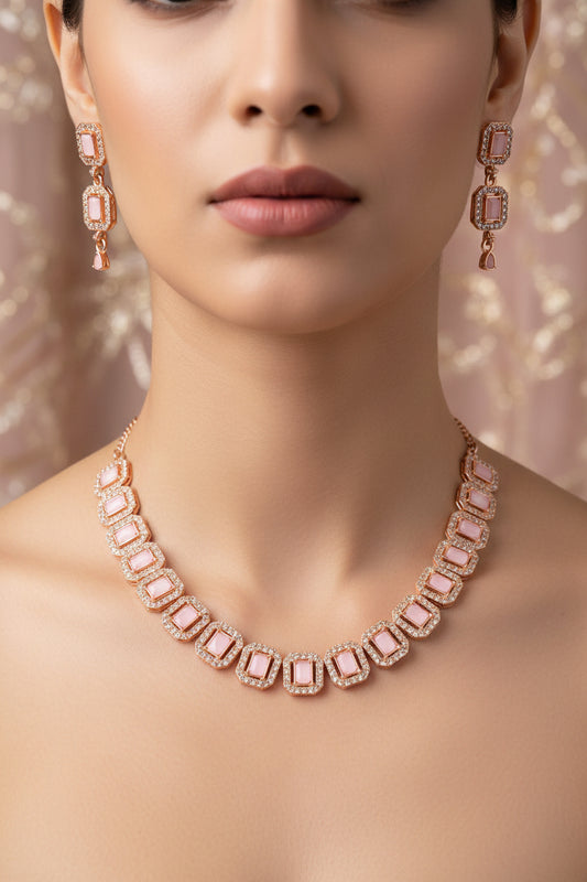 New Tready Rosegold Jewellery Set