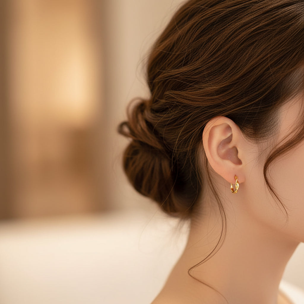 Trendy High-quality Twisted Hoop Earrings  Ear Rings for Women Silver Color Designer Jewelry New Arrival 2022